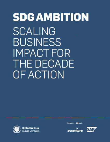 SDG Ambition – Scaling Business Impact for the Decade of Action