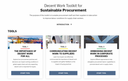 Decent Work Toolkit for Sustainable Procurement