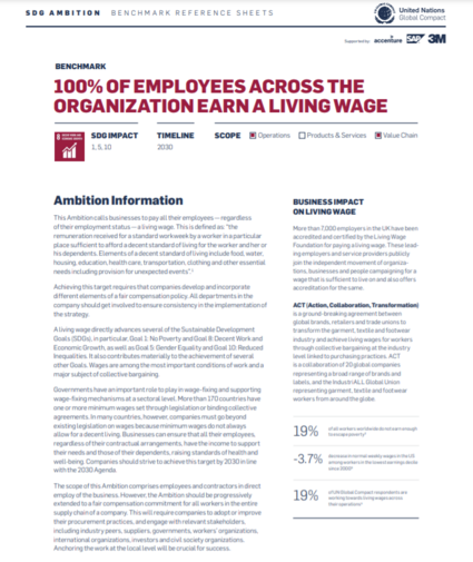 Achieving the Living Wage Ambition: Reference Sheet and Implementation Guidance 