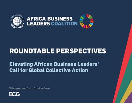 Elevating African Business Leaders’ Call for Global Collective Action