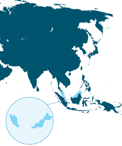 Malaysia & Brunei Map